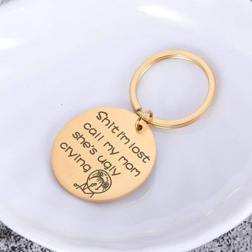 Customized Pet ID Tag Dog Cat Collar Accessories Keychain Pet Name Number Collars Stainless Steel Keyring Cat Tag