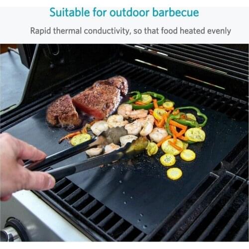 Barbecue Mat Glass Fiber Non-stick High Temperature Resistant Outdoor Kitchen Gadgets Tools Grill Mats Set Bbq Accessories