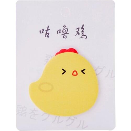 Cartoon chick memo pad student stationery sticky notes office supplies writing message notepad paper sticker label memoranum