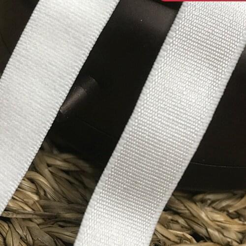 0.6-3.8cm Soft Glossy Hairless Underwear Bra Shoulder Strap Black and White Nylon Spandex Elastic Shoulder Strap