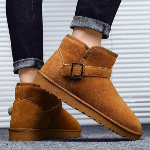 New Women Snow Boots Plush Warm Ankle Boots Women Winter Boots Waterproof Women Boots Female Winter Shoes Men Booties Size 36-46