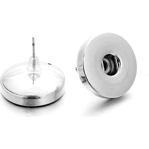 New Snap Jewelry Metal Snap Earring Fit 18mm Snap Stud Earrings For Watches Women Bohemian Buttons Jewelry