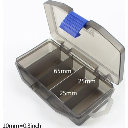 Compartments Organizer Container Visible Plastic Fishing Lure Box Tackle Case
