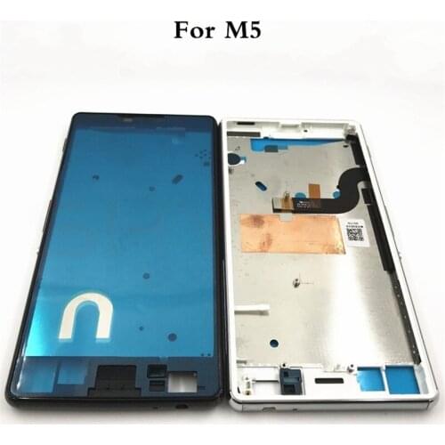 Original Middled Plate Bezel Housing Cover For Sony Xperia M5 E5603 E5606 E5653 Mid Frame Board Replacemenrt