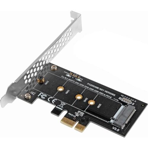 PCI-E 3.0 x4 to M.2 M Key Slot Converter Adapter Card and Low profile brack