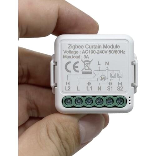 2021 New Tuya Smart Life Zigbee DIY Curtain Switch Module For Curtains Roller Blinds Shutter Work With Alexa Google Home