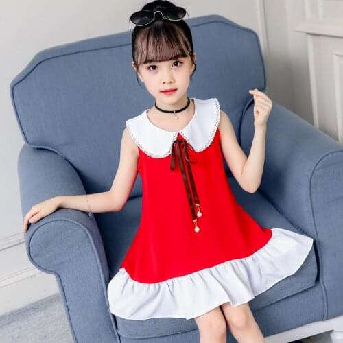 Princess Dress For Girls Summer Kids Party Dresses Doll Collar Girls Dress 4 6 8 10 12 Years Children Casual Summer Girl Clothes
