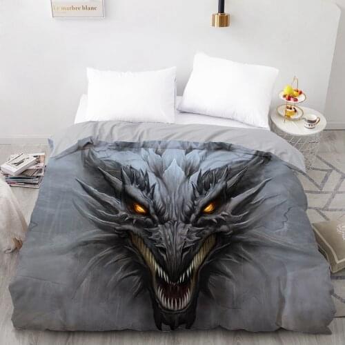 1PCS Duvet Cover,3D HD Printing Quilt Cover 240x220/200x200/140x200/180x210,Cartoon Dragon Bedding King/Double/Queen,Drop Ship