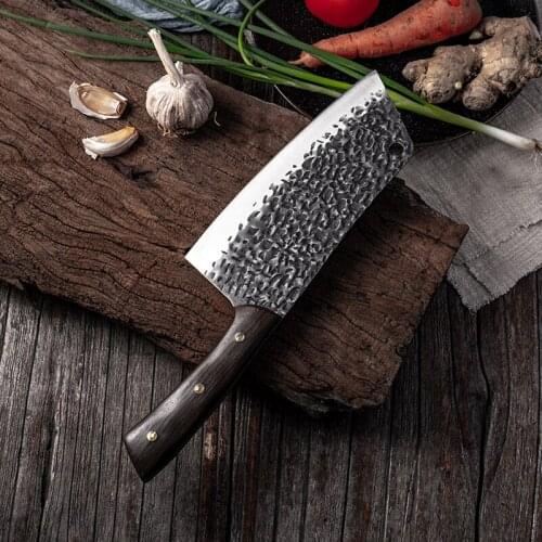 6.5" Handmade Forged Kitchen Knife Chinese Chef Knife Meat Slicing Vegetables Cutting Fish Fillet Cleaver Knives Stainless Steel