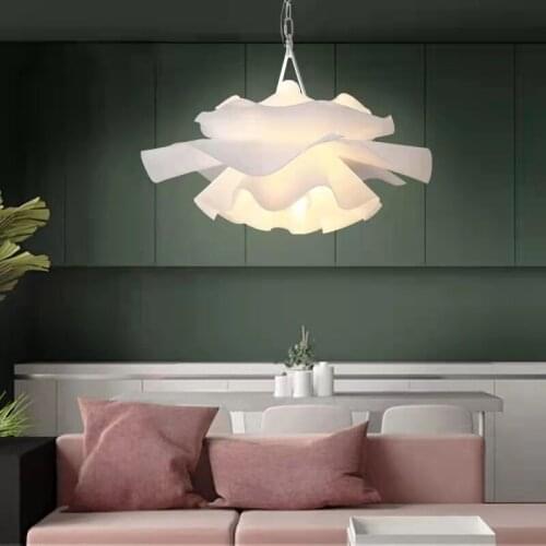 Modern Nordic Flower LED Pendant Lamp Home Indoor Dinning Room/Bedroom Pendant Lights Decoration Hanging Light Fixture