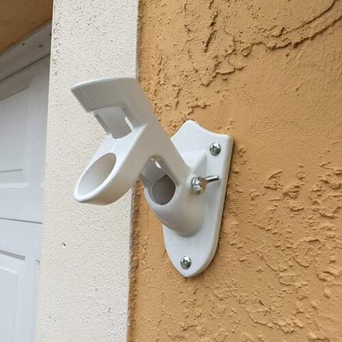 Durable Aluminum Alloy Outdoor Telescopic Wall Flagpole Bracket Flag Holder Oblique Base Seat Wall Mounted Hardware Accessories