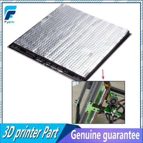 2pcs Heat Insulation Cotton 10mm Thickness Foil Self-adhesive Insulation Cotton 200/235/300mm 3D Printer Heating Bed Sticker