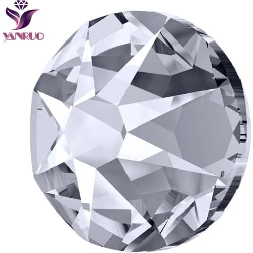 YANRUO 2088 Non Hotfix Rhinestones Flatback AB Glass Cristal Crystal Stones Jewelry Crafts Clothes Decor DIY Mobile Accessories