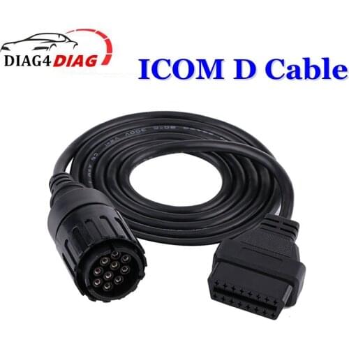 1M 10PIN for BMW Motorcycles ICOM A2 D OBDII Diagnostic Tool Cable OBD2 Extension Cable Adapter 10Pin to 16Pin I-COM A2 Tool