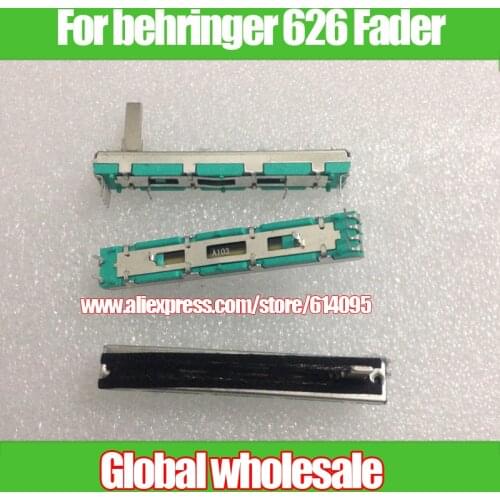 5pcs For behringer 626 Fader / For behringer DX626 Mixer Volume Putter Slide Potentiometer Fader A10Kx2