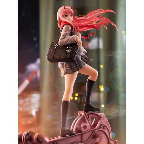 Anime Darling in the Franxx Zero Two School Uniform PVC Action Figure Toys 1/7 Anime Sexy Girl Figure Collectible Doll Gift