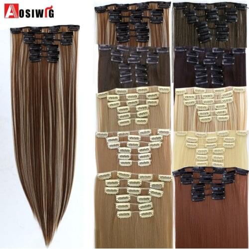 Искусственные волосы для наращивания Aosiwig China At AliExpress