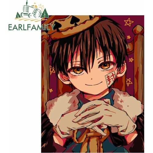 EARLFAMILY 13cm x 9.7cm For Toilet Bound Hanako Kun Motorcycle Car Stickers Waterproof Decal Scratch-Proof Decoration