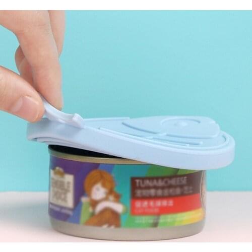 Pet Cat Dog Feed Storage Can Silicone Canned Lid Sealed Feeders Reusable Kitten Puppy Food Cover Pets Supplies