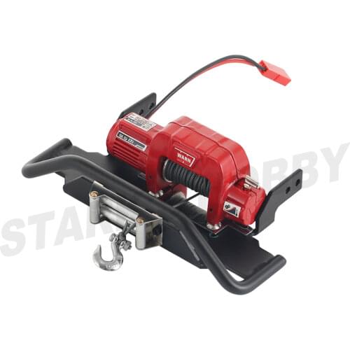 ​Metal Front Winch Bumper with Grill Guardfor RC Crawler Traxxas TRX6 G63 TRX4 G500 Upgrade Parts