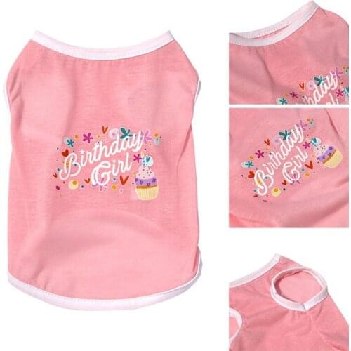 Pet Dog Cute Sleeveless Clothes Summer Pet Cotton Vest Clothing For Small Medium Puppy Dress Up Costume Pets Apparel