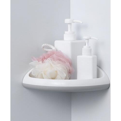 Corner Shelf Bathroom Storage Shelves Wall-mounted Triangle Shower Storage Rack Toilet Plastic Organizer Bathroom Accessories