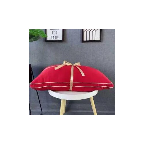 New Hilton Five-star Hotel Pillow Pure Color Microfiber Filled Cushion Bedroom Sleeping Bedding Pillow Core 48x74cm