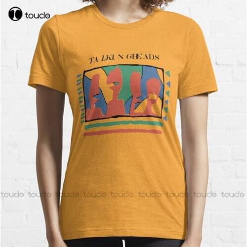 New Talking Heads Funny Art Work Graphic Design Yellow Tshirt T-Shirt Cotton Tee Shirt men white tshirt Unisex