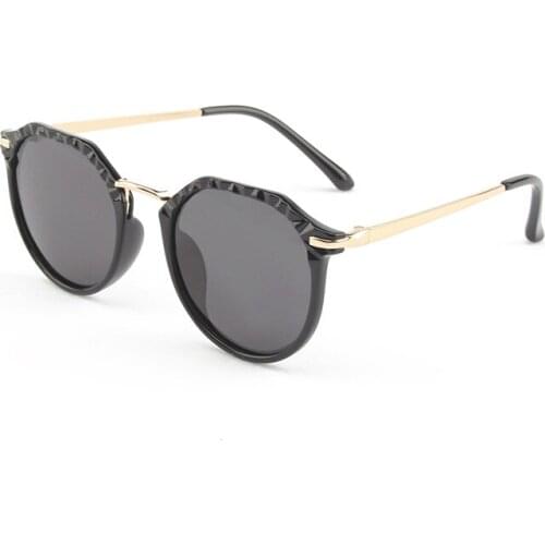 2021 New Fashion Metal Childrens Sunglasses for Boys and Girls with UV Protection Kids Trend Colorful Outdoor Sunglasses