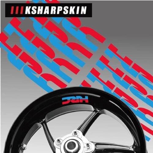 New sale Motorcycle wheel reflective decorative rim interior side logo decals For Honda HRC sticker hrc 65 60 55