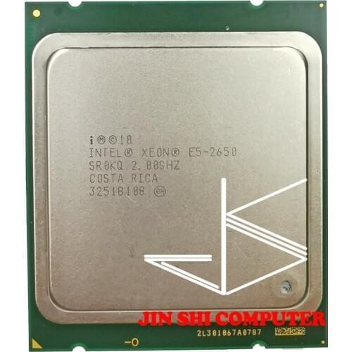 Intel Xeon Processor E5-2650 E5 2650 CPU 2.0 LGA 2011 SROKQ C2 Octa Core Desktop processor 100% normal work