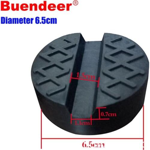 Anti-slip Surface 6.5cm Diameter Car Rubber Slotted Floor Jack Pad Frame Protector Jacking Lift Pad Tool For Pinch Weld Side Pad