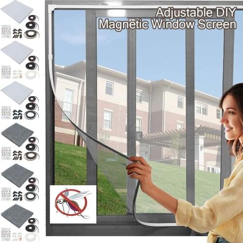 Adjustable Indoor Insect Fly Mosquito Window Screen Curtain Mosquito Netting Door Anti Mosquito Net For Kitchen Window Protector