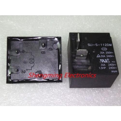2pcs 4pins 12V SLI-S-112DM T93 30A 250VAC Power relay