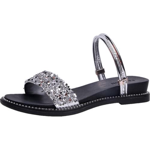 New Design Women Summer Flat Sandals 2021 Gladiator Sandals Women Female Ladies Beach Open Toe Soft Comfort Sexy Sandalias Mujer