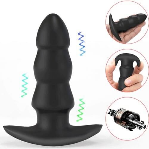 Silicone Vagina Bullet Vibrator Clitoris stimulate Anal Dildo Butt Plug Prostate Massager Sex shop Adult Sex Toys for Women Men