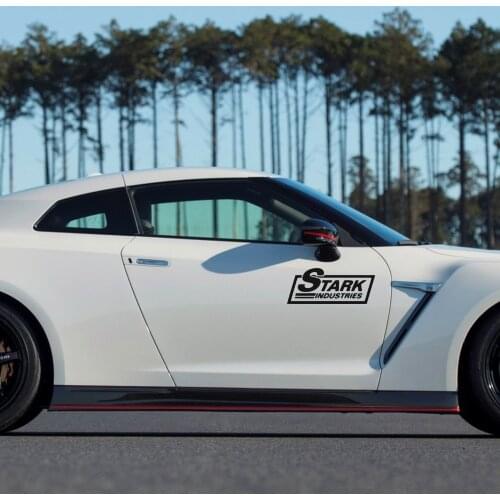 Vinyl stark Car Sticker Fashion Vinyl Car Decorative Accessories Black/White