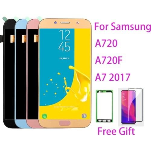 TFT LCD Screen For Samsung Galaxy A720 Touch Screen Digitizer LCD Display For Samsung A7 2017 A720F A720F LCD Assembly