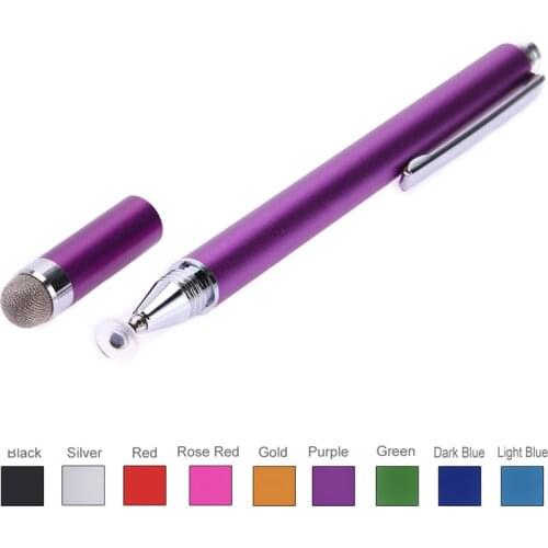1PC Capacitive Pen Touch Screen Drawing Pen Stylus with Conductive Touch Sucker Microfiber Touch Head for Tablet PC Smart Phone