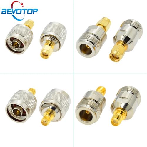 2 PCS/lot 5 Types SMA to N Adapter RF Connectors Straight N Male/Female to SMA Male/Female Adapter Coaxial
