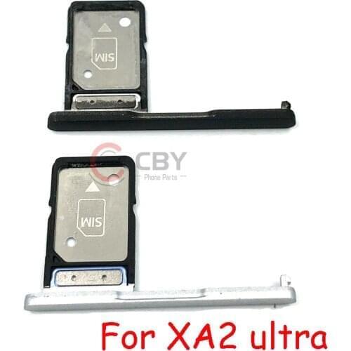 10PCS SIM Card Tray Reader Holder Slot Adapter For Sony Xperia F5121 X Plus Compact XZ XA2 Ultra Socket Slot Holder