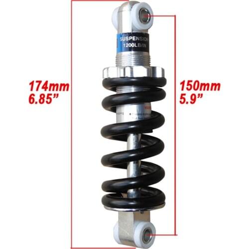 1200LBS 150mm Rear Shock absorber for Mountain Bike Bicycle pocket bike mini pit bike mini atv quad
