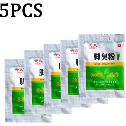5pcs Deodorant Foot Bath Powder Deodorant Foot Sweat Foot Antipruritic Foot Odor Sweat Foot Bath Powder Footwear Deodorant