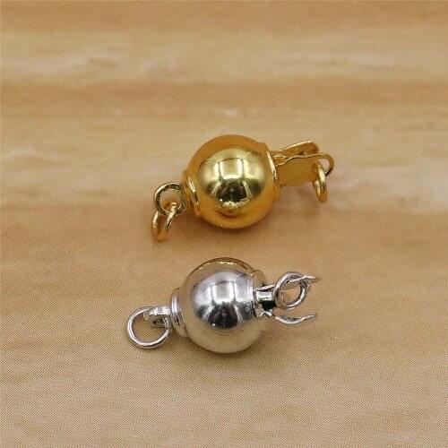 10PCS Alloy Mine Clasp Fitting Silver-plate/Gold-plated DIY Loose Beads Necklace Bracelet Girl Women Hand Made Jewelry Making