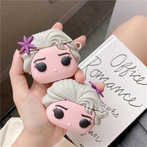 Disney animation ice snow princess airpods1 / 2G / Pro3 Bluetooth headset cover for Christmas birthday
