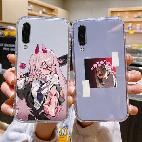 Chainsaw Man Power Phone case For Samsung Galaxy A 3 5 7 8 10 20 21 30 40 50 51 70 71 E S 2016 2018 4G transparent soft coque