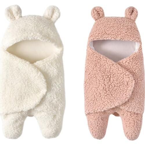 Baby Cartoon Sleeping Bag Winter Warm Cocoon For Newborns Infant Outdoor Wrap Envelope Newborn Blanket Swaddling 0-3 Months