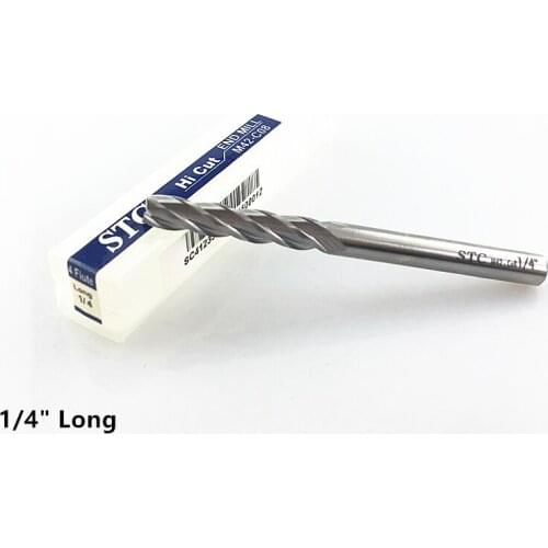 1pcs M42-CO8 Cobalt 1/4" Long End Mill Cutter 4 Flutes CNC Endmill Router Bits Carbide Milling tools
