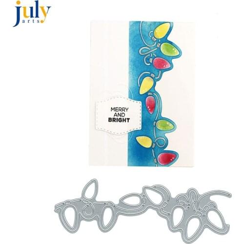 Julyart Bulb Scrapbooking Dies Electric Wire Metal Cutting Dies Stencil DIY Frame Embossing Folder Template Snijmal en Embossing