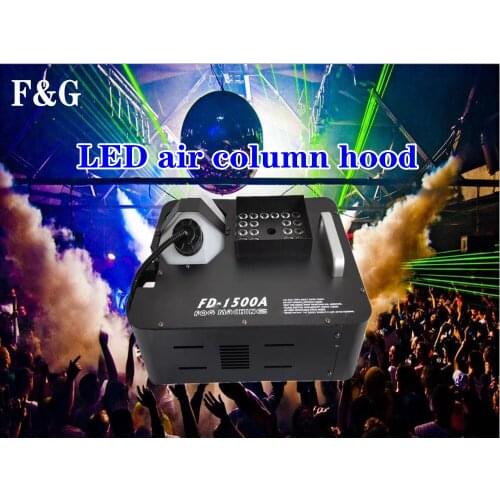 F&G stage party club halloween equipment 1500W DMX fog machine 24x9W LED RGB Pyro vertical fog machine professional fog machine